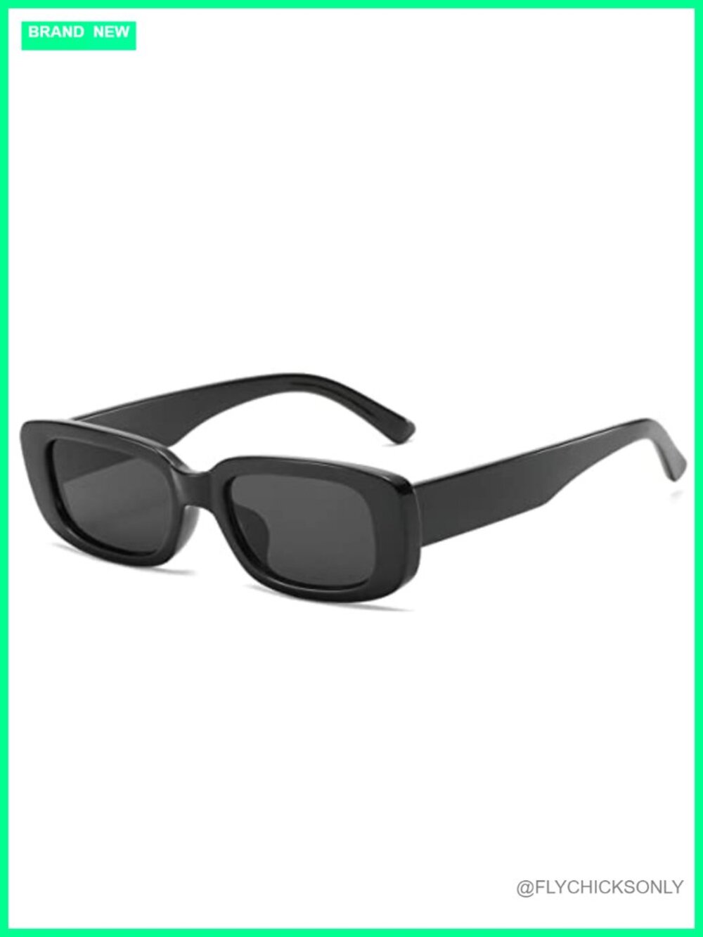 Rectangle Sunglasses Women Men Trendy Y2K 90s Square UV400